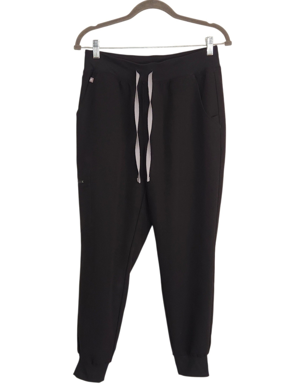 FIGS Black Technical Collection Pull On Jogger Pants Size Medium Petite